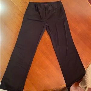 Miss Bison Wide Leg Black Slacks